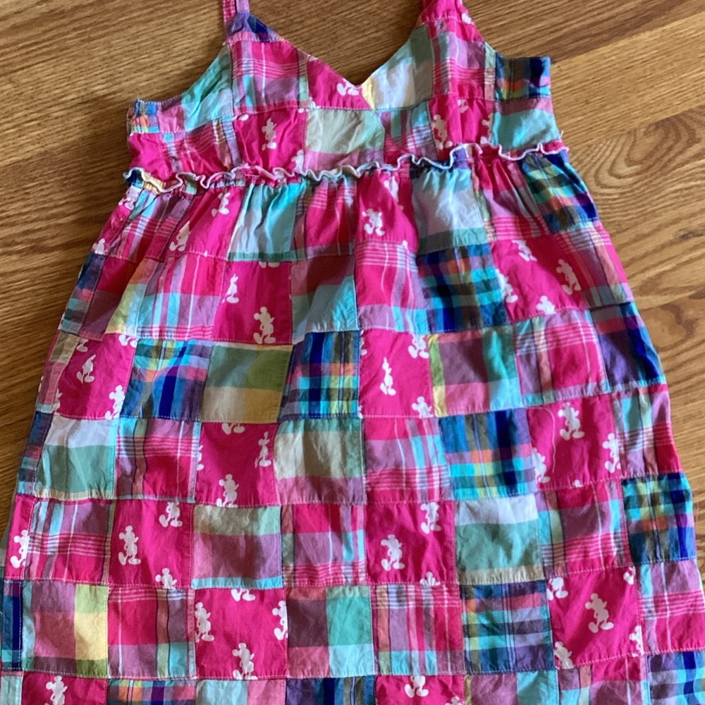 Disney Pink and Green Patchwork Dress